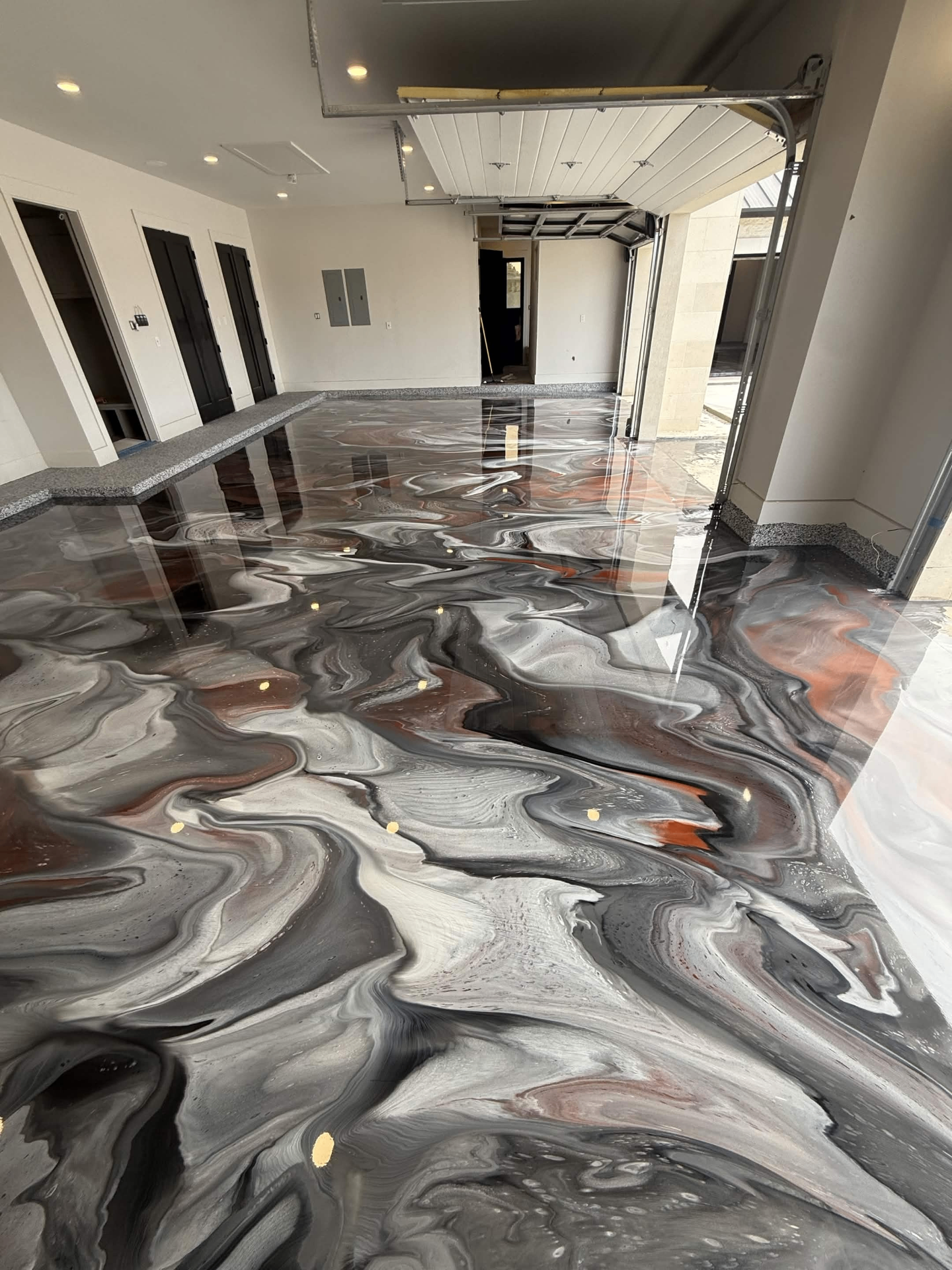 Copper & Silver Marble Metallic Garage — Midland